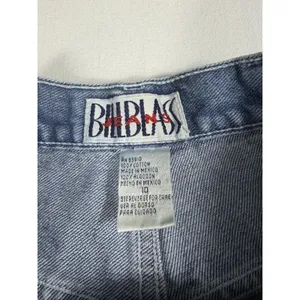 Vintage 90s Bill Blass Women's High Rise Denim‎ Carpenter Jean Shorts Size 10 thumbnail 4