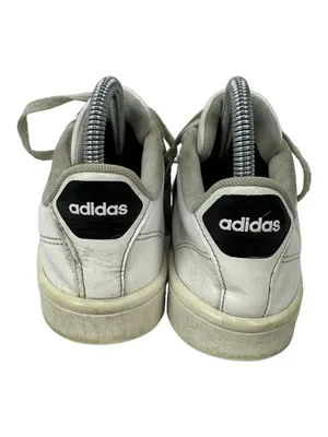 Adidas Cloudfoam Advantage Sneakers Womens Size 6.5 White Black Lace Up thumbnail 4