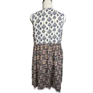 Umgee Sleeveless Floral Festival Mini Swing Dress‎ Size Small NWT thumbnail 3