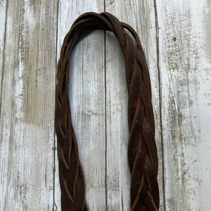 Timberland Western Belt Braided Leather Womens Chunky‎ Small Brown Boho Outdoor thumbnail 5