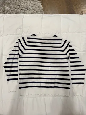 Boutique Navy and White Sweater thumbnail 7