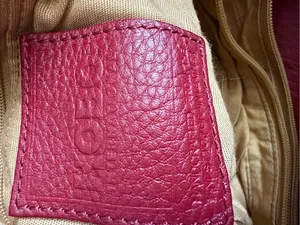 HOBO International Leather Shoulder Bag Maroon thumbnail 3