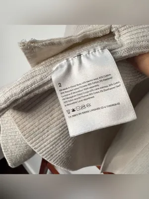 Lululemon Merino Wool-Blend Ribbed Long Wrap Sweater White Opal thumbnail 6