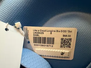 Lululemon Like A Cloud Longline Bra *Dot D/DD Sinatra Blue 8 NWT thumbnail 8