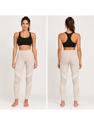 Alo $118 Women's S Aloft High Waist Leggings Size S Beige Workout Or Casual thumbnail 2