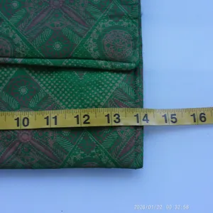Mayamiko Cotton Boho Sustainable Geometric Padded Laptop Sleeve Case Green OS thumbnail 6