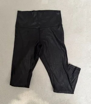 Lululemon Align High-Rise Pant 25" Leggings Shine Radiate Foil Print Black 8 thumbnail 1