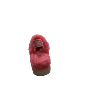 UGG Fluff Yeah Slide Coral Pink Sheepskin Platform Sandals 1120894 Womens 7 thumbnail 7