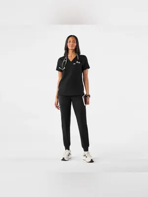 Figs Catarina Black Scrub Women Top (Size XXL) thumbnail 4
