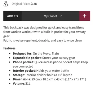 Lululemon City Adventurer Backpack thumbnail 13