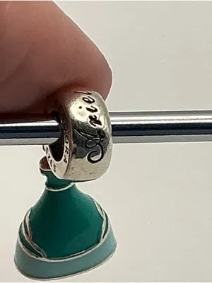 Pandora Disney Ariel Dress Dangle Charm Teal Enamel S925 ALE thumbnail 6