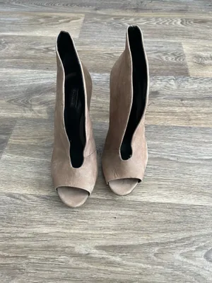 Schultz brown leather booties thumbnail 5