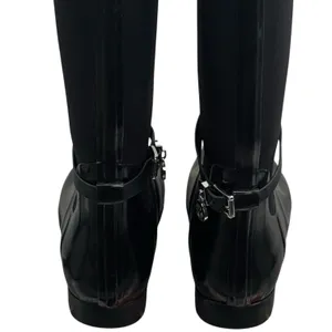 Michael Kors‎ Charm Stretch Calf Black Rain Boots Capsule Comfort Utility 9 thumbnail 10