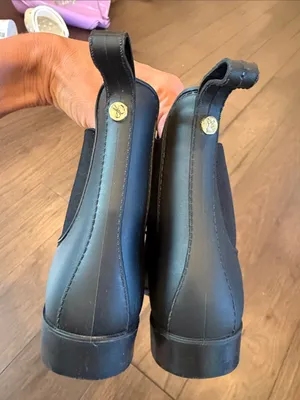 Sam Edelman Tinsley Black Rubber Rain Boots Size 7 - C54-100 thumbnail 4