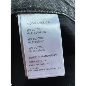 Good American Good Distressed Jeans Women's Size 6/28 Washed Out Black Mid Rise thumbnail 9