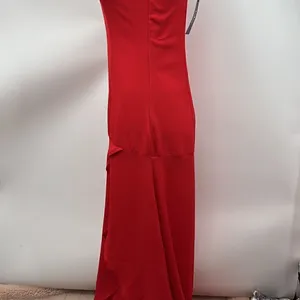 Lulu’s red maxi hi lo spaghetti strap dress thumbnail 5