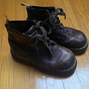 Dr. Martens Vintage Brown Combat Boots thumbnail 2