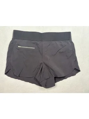 Athleta Women's Mod Trekkie Shorts 291730 Black Stretch Ripstop Zip Pockets Sz 8 thumbnail 2