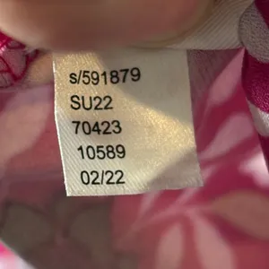 Ann Taylor Size S V-Neck Long Sleeve Floral Blouse Top - Magenta Sunset thumbnail 7