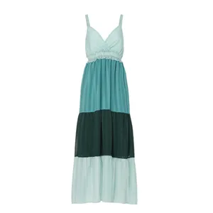 Slate & Willow Green Tiered Ruffle Maxi Dress MEDIUM Cottage Sundress Party $150 thumbnail 8