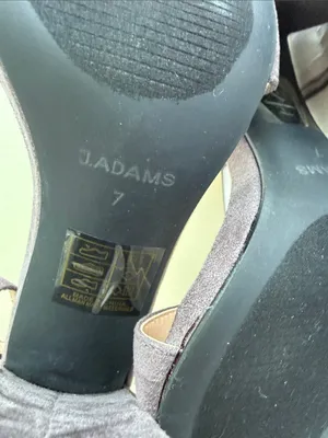 J. Adams Shirley Grey Suede Block Heel Sandals thumbnail 11