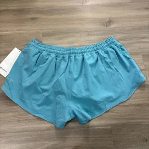 NWT Lululemon Hotty Hot Low-Rise Lined Short 2.5" Washed Blue Women Size 14 thumbnail 5