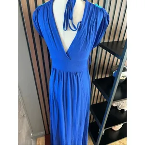 Cameo blue maxi dress size small size tag missing beach dress thumbnail 5