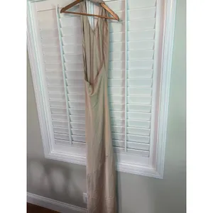 Show Me Your Mumu Gold Jasmine Halter Maxi Dress Size‎ Small thumbnail 3