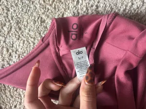 Alo Yoga Sports Bra Dark Purple Small thumbnail 3