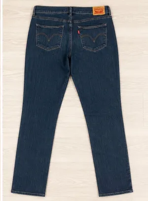 Levi's Signature Women's Mid-Rise Straight Denim Jeans Dark Wash 16 Blue thumbnail 4