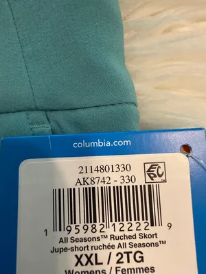 Columbia Teal Athletic Skort with Side Drawstrings size XXL brand new thumbnail 4