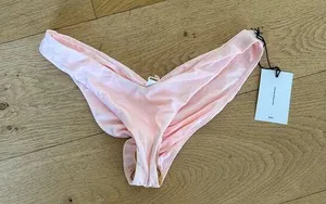 LPA - Myra Ruched Bikini Bottoms in Pink thumbnail 1