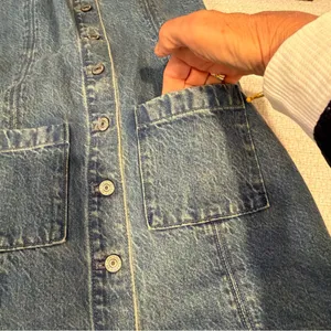 Abercrombie & Fitch Blue Denim dress thumbnail 5