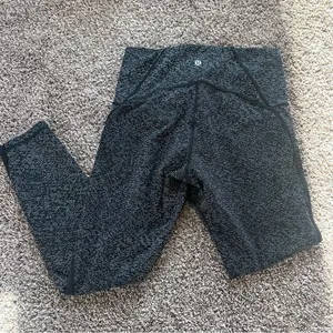 Lululemon Black Speckled High-Rise Leggings thumbnail 3