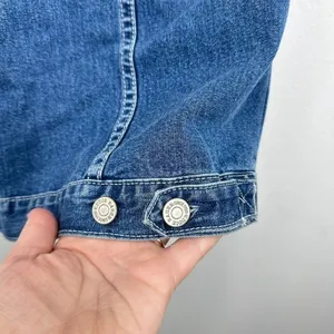 Vintage Eddie Bauer 100% Cotton Denim‎ Vest Button Front Layering 90s Country thumbnail 7