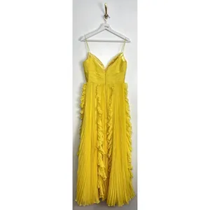 MAC DUGGAL Ruffle Chiffon Gown in Sunshine Size US 6 thumbnail 6