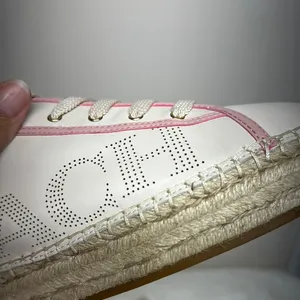 Coach Pink and White Leather Sneakers Never Wore (see photos) thumbnail 11