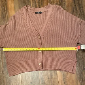 Cozy Brown Women's Cardigan Size L thumbnail 9