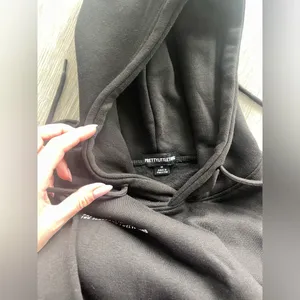 Pretty Little Thing NWT BLACK JOGGERS & HOODIE SET M thumbnail 8