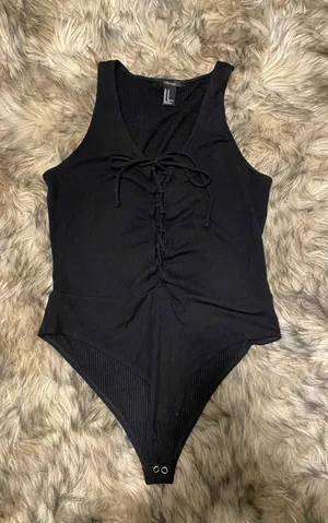 Forever 21 Black Bodysuit thumbnail 1