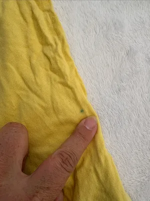 Abercrombie & Fitch size large Yellow baby Logo Tee flaw y2k preppy thumbnail 5