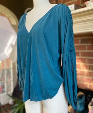 Free People Salt N Peppa Surplice Top thumbnail 3