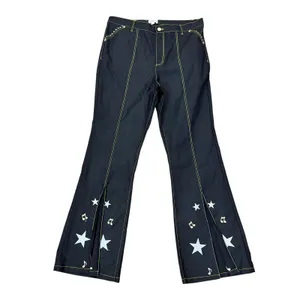 Unique Vintage Star Power‎ Flare Jeans Contrast Stitching 1X/16 thumbnail 3