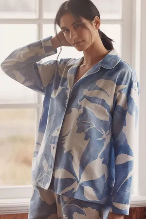 Anthropologie LyreBird Long-Sleeve Flannel Pyjama Shirt thumbnail 1