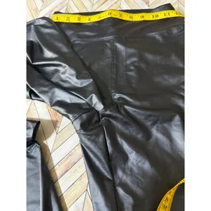 Offline Aerie Faux Liquid Leather Leggings Hi Rise‎ Black M Edgy Moto Vamp Sleek thumbnail 6