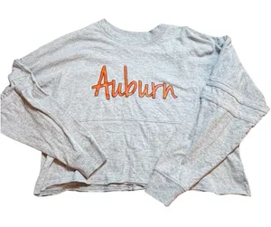 Boxercraft Auburn Tigers Cropped Boxy Tee – Women’s Small Heather Gray 🐯🧡 thumbnail 1