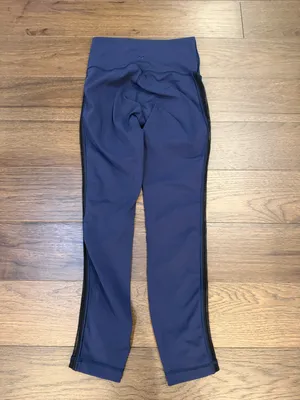 Lululemon Navy Blue Women’s Mesh Side Leggings Size 4 - C11-516 thumbnail 4