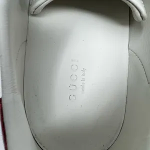 Gucci Ace Bee Sneakers White Leather Low Top EU 41 thumbnail 11