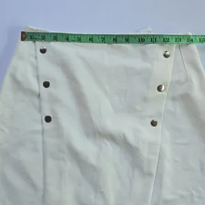 Zara -1929 NWT White Mini Skirt‎ Women's Medium thumbnail 5