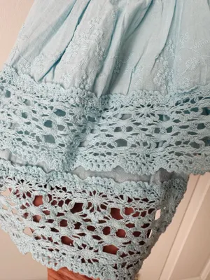 Anthropologie Pilcro Square-Neck Lace Swing Mini Dress, Size M thumbnail 13